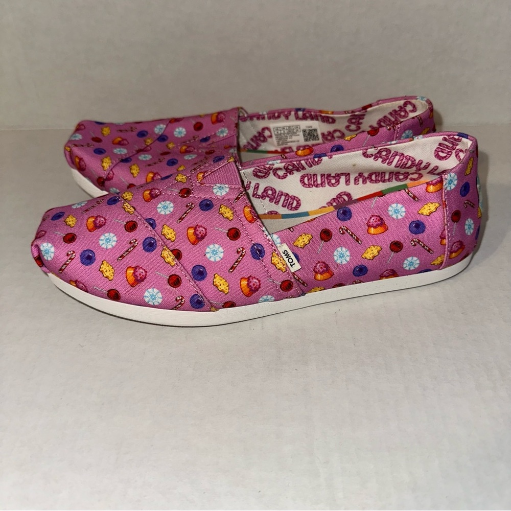 Toms X Alpargata Pink Candy Land Confections Print Women Size 6 SALE